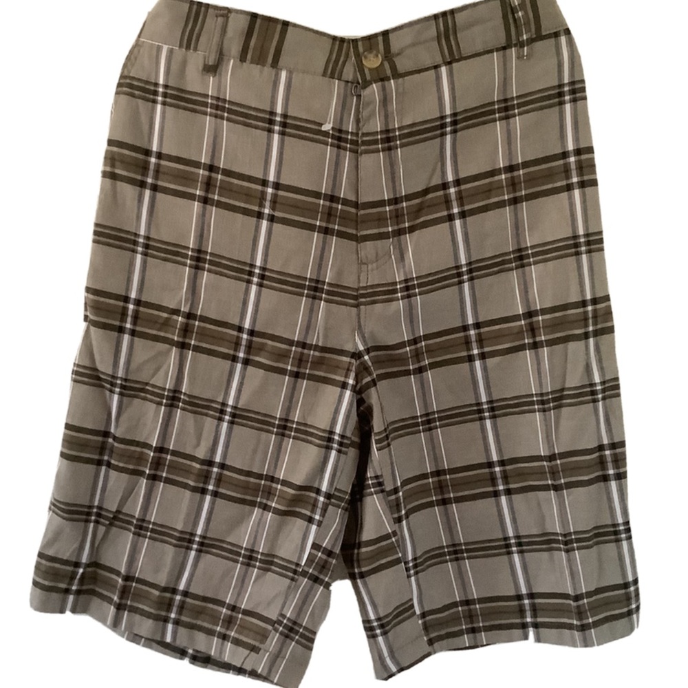 Casual mens short Sz 40 plaid Flat front